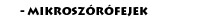 Mikrosz�r�fejek �s p�r�s�t�k